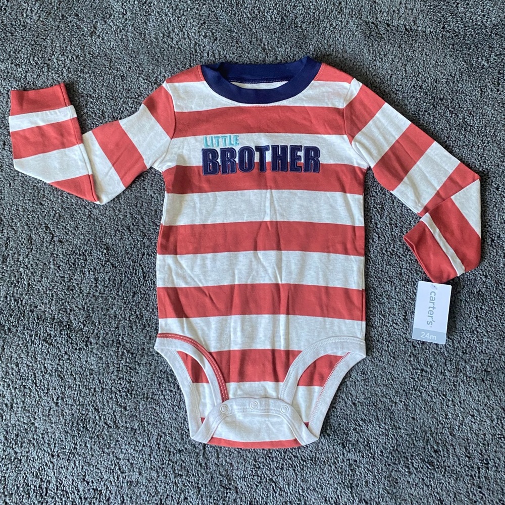 🎈Carter’s Little Brother (24M) Onesie🎈